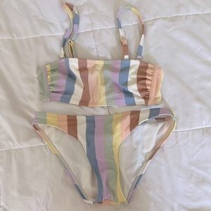 Colorful coverage bathing suit